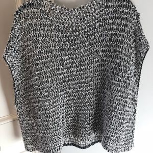 Eileen fisher fishnet top s